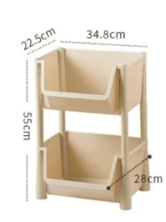 Multiple layers  kitchen vegetable food storage rack Bathroom tidy storage shelf