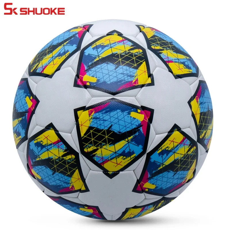 Quality Soccer Ball Inflatable Felt Sports Ball Training Match Futebol Thermal Official Soccer Ball Size 5