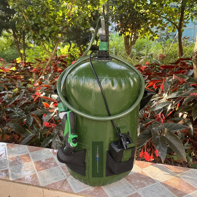 20L Outdoor Bathing Bag Solar Hiking Camping Shower Bag Portable Heating Bathing Water Storage Bag Hose Switchable Shower Head