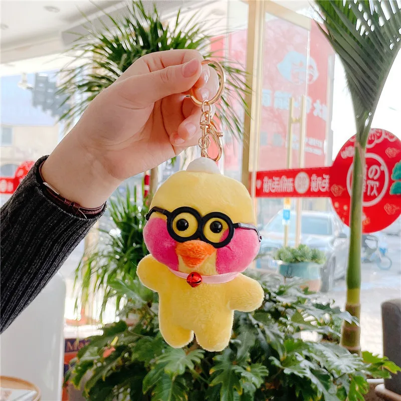 Net Red Hyaluronic Acid Duckling Plush Toy Doll Pendant Custom Logo Cute Design  Rubber Duck Boutique Supply