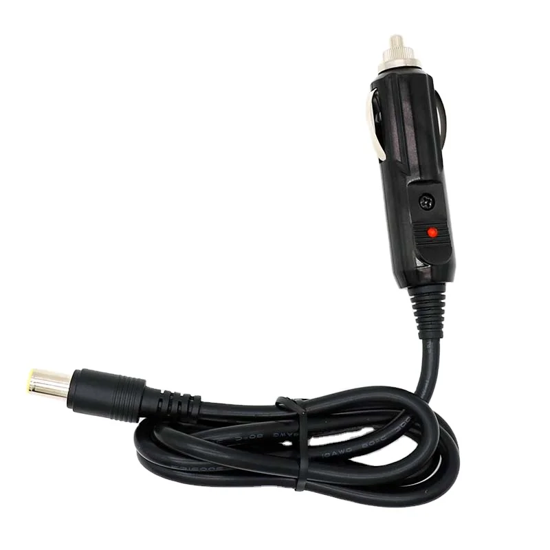 Laptop Car Charger 12v 1.5m Black Durable Cigarette Lighter Car Laptop Charger car adapter DC 12V-24V