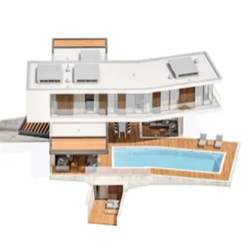 Special prefabricated villa light steel villa modular big house prefab villa usa sell