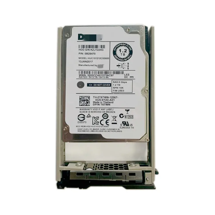 Hot Sale Server HDD 2.5inch Hot plug 1.8TB 10K  SAS 12G SFF  Hard Drive hard disk drive hdd For EMC D3-2S10-1800 005053356
