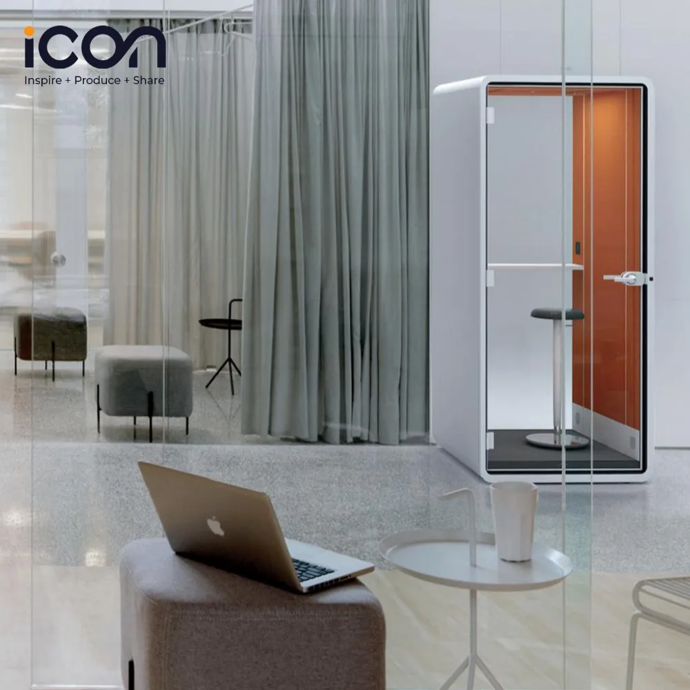 Modular Privacy Soundproof Pods Office Furniture Phone Booth Cabin Meeting Silent Movable Soundproof Cabin For Work Room