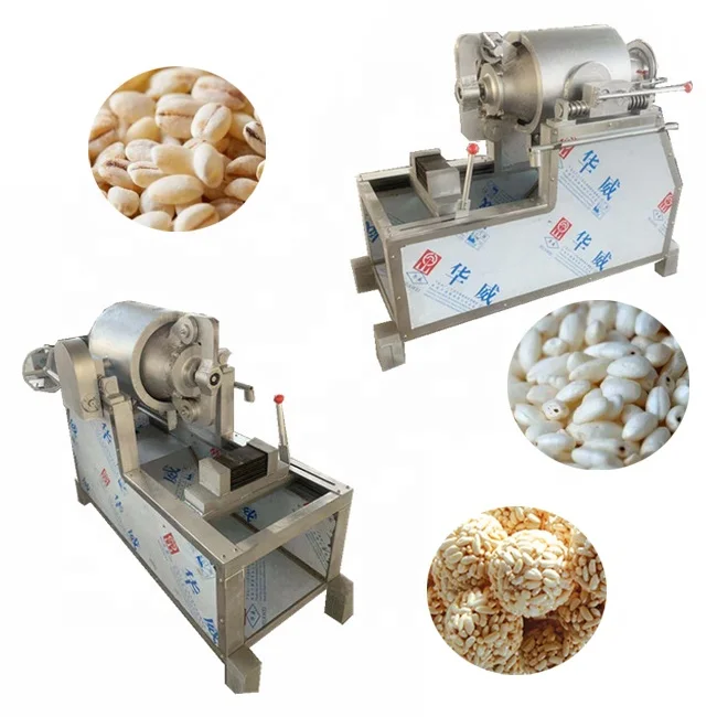 Hot Airflow Snack Corn Puffed Wheat Making Popping Machine Grain Rice Cereal Air Puffing Bulking Machine for Sale Best Price 98%