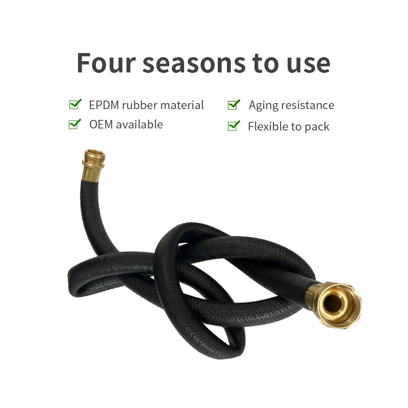 Garden Rubber hose with Brass coupling