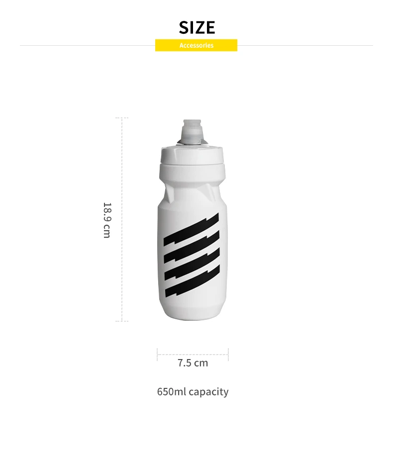 MONTON Wholesale 22oz Custom Cycling Water Bottles 650ML Food-grade Plastic Sporty Squeeze Bike Water Bottle