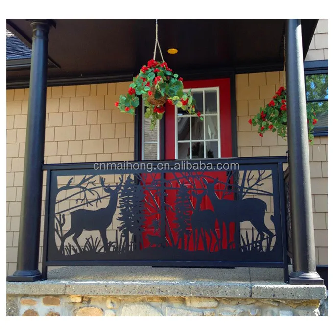 Decorative Laser Cut Artistic Railing Panel/Carved Stair and Handrail Metal Art Infills