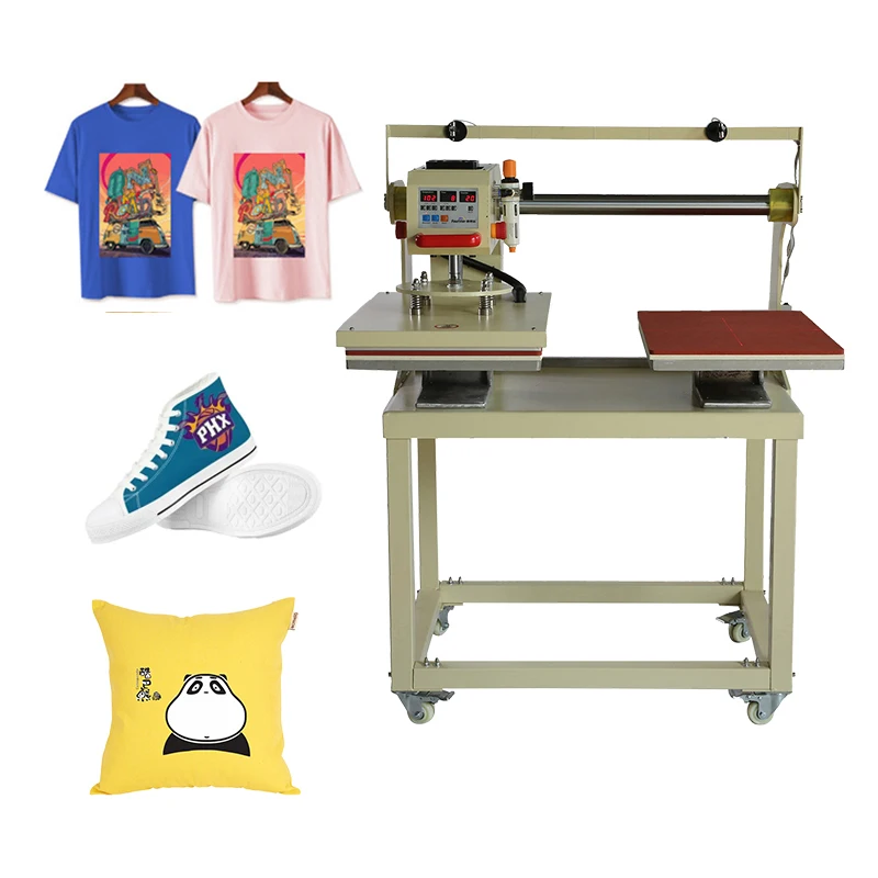 Eco-friendly material t-shirt heat press machine for textile industry pneumatic heat press machine
