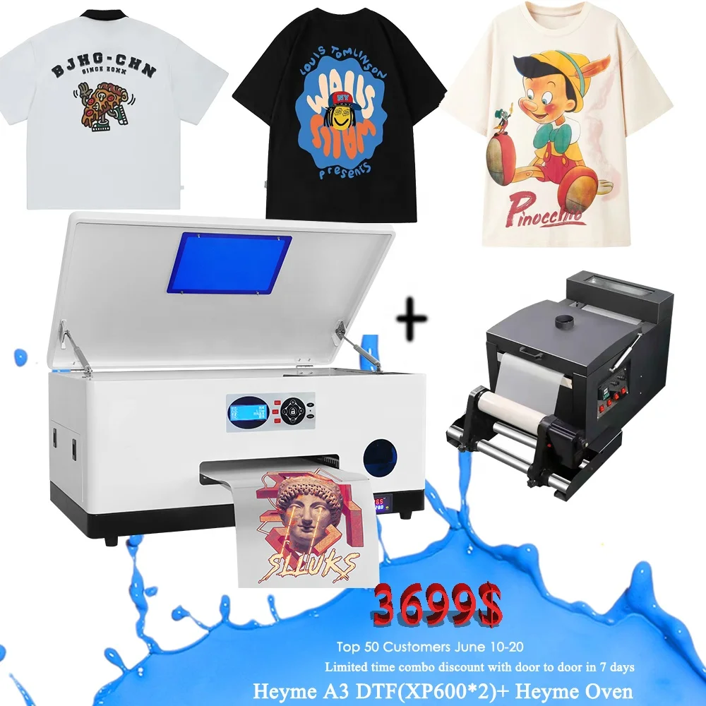Thermal Transfer Pet Film Dtf Printer A3 Desktop Dtf Printer For Any Materials