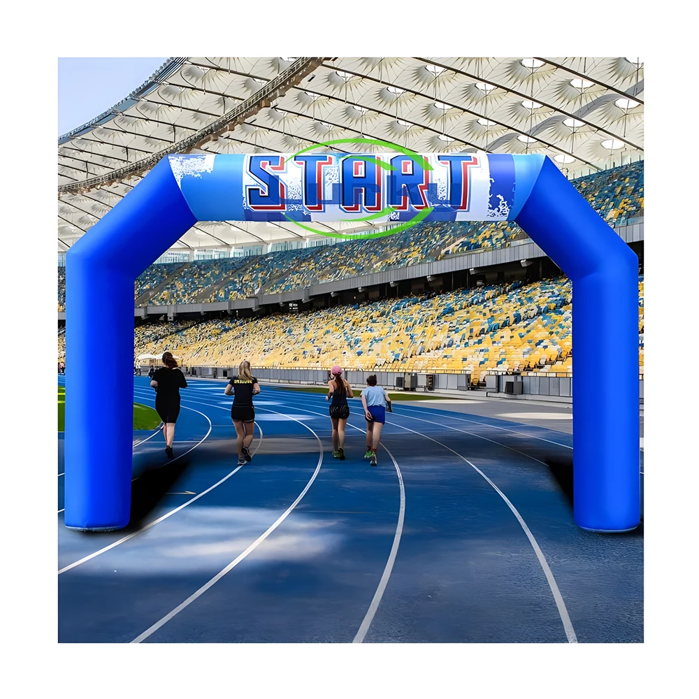 Custom Advertising Inflatable Arch Entrance Running Archway With Logo For Event