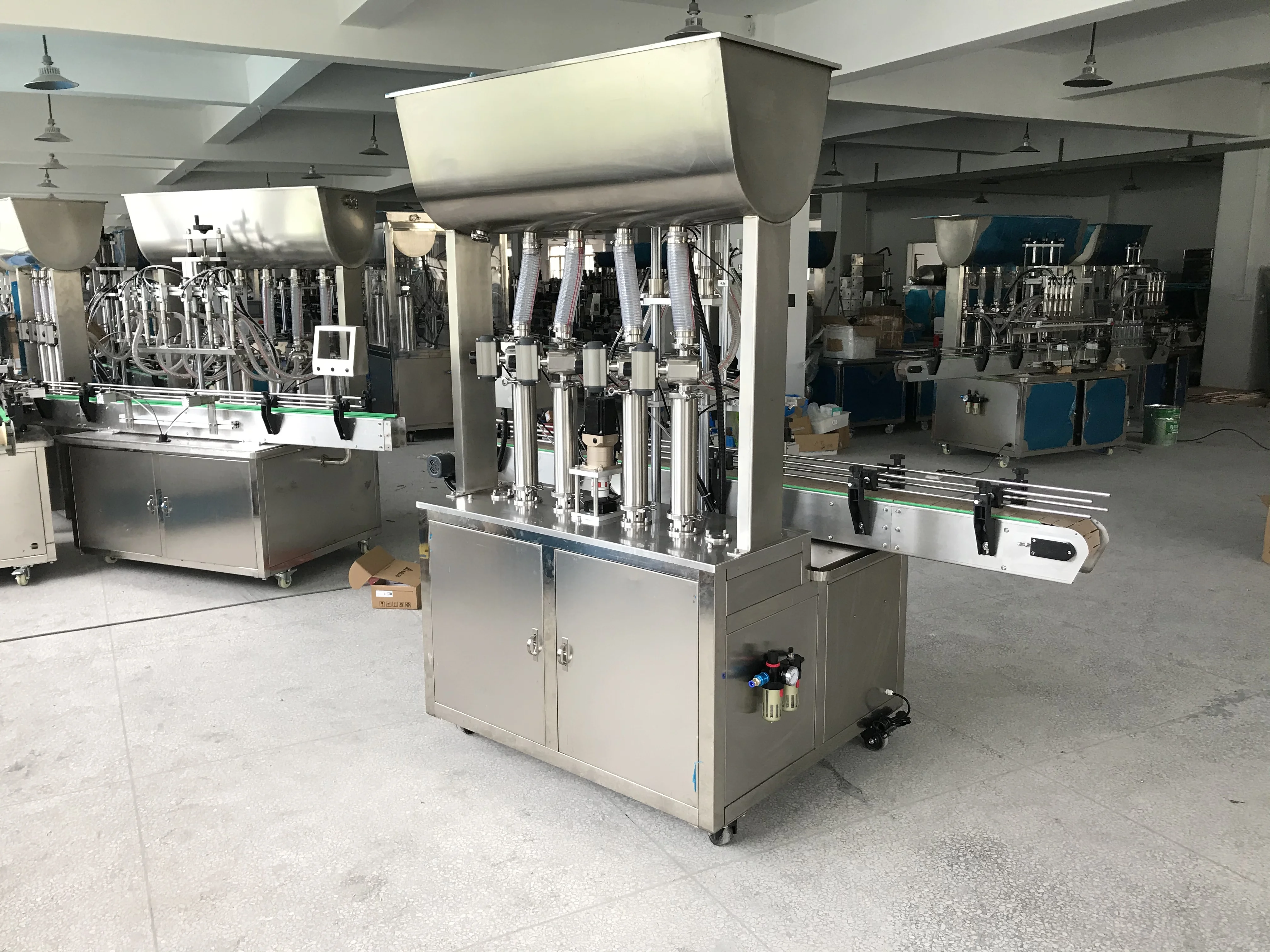 Высокопроизводительная автоматическая машина для наполнения пастой с 2/4/6/8/10 насадками/майонез/Соус/кетчуп