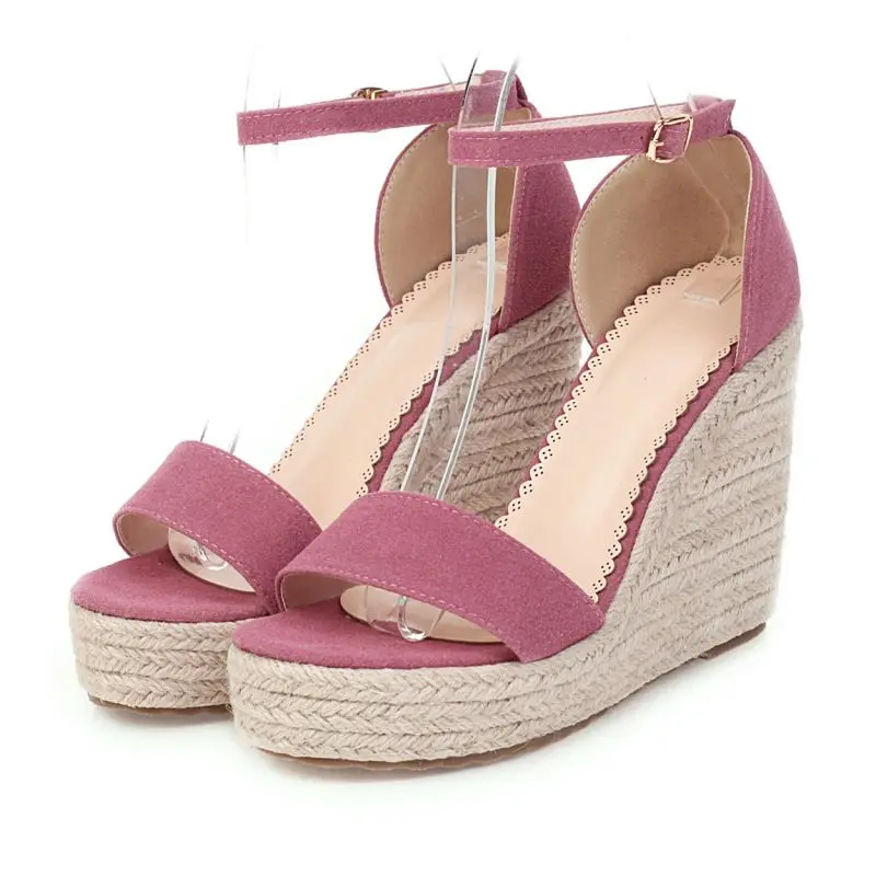 Оптовая продажа с фабрики, женские летние сандалии на платформе на танкетке