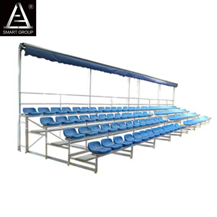 Outdoor Metal Aluminum Alloy Bleachers Chairs Stadium Seating Sports Bleacher Seat With Roof