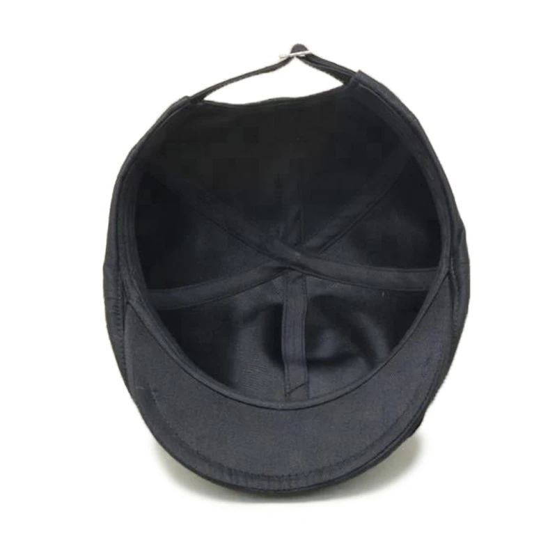 Custom Cotton Embroidery Logo Mens Outdoor Ivy Cap Adjustable Beret Cap Hat