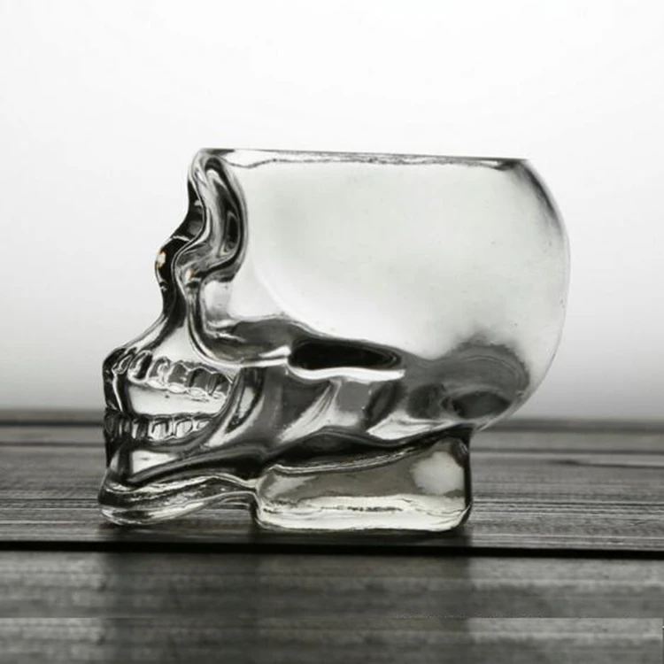China Factory Wholesale OEM Drinking Liquor Packing container ES39 Beer Skull Glass Cup