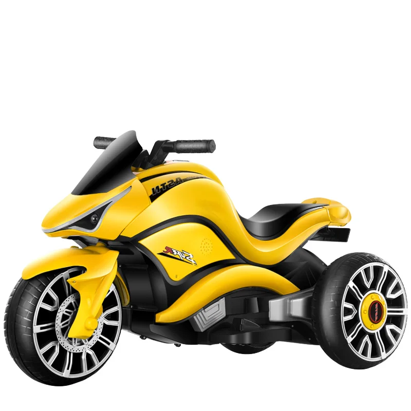 Детский Электрический мотоцикл большой двойной мужской и женский ребенок зарядка с дистанционным управлением привод игрушечный автомобиль