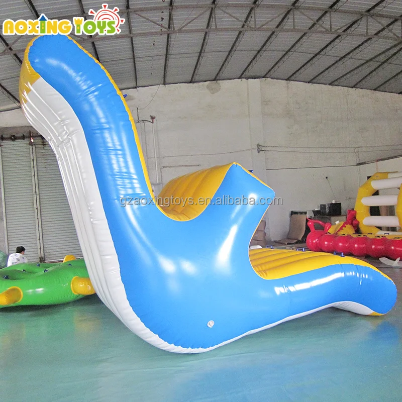 Outdoor Lager Water Sports Games Equipment Inflatable Seesaw Floating Water Totter And Water Slide Combo For Adults