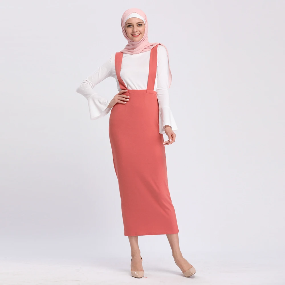 Горячая Распродажа модная мусульманская юбка Высококачественная хлопковая абайя или на заказ от