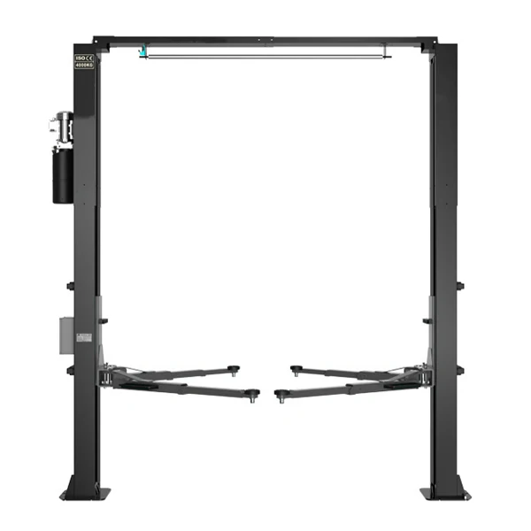 Best sale 4 ton Clear Floor  two post gantry car lift electric unlock release CE guaranteed