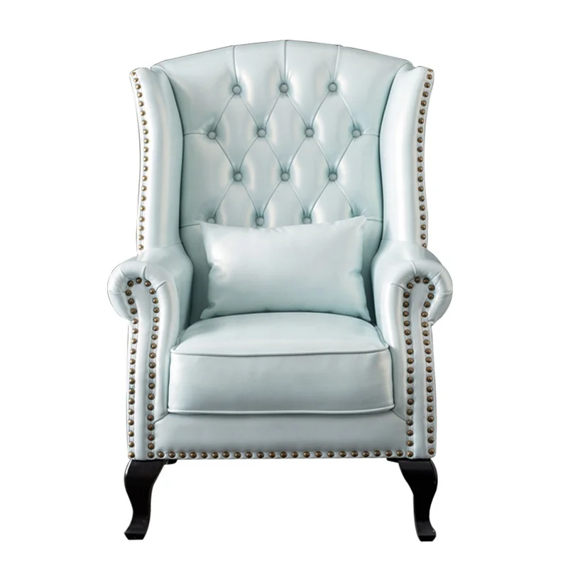 American single sofa chair simple small apartment living room hotel model room clothing store leisure high back tiger chair