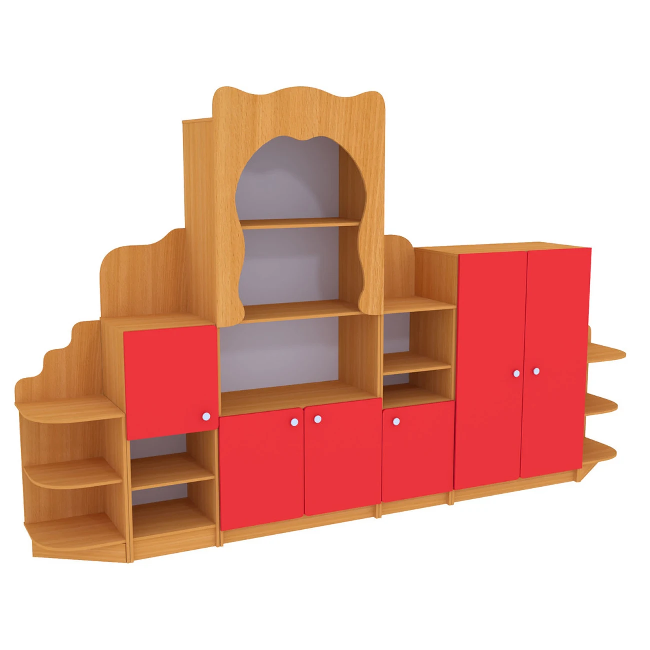 New Design Modern Style Eco-friendly L-VOC E0 Class Chinese Fir Block Board Kids Wood Cabinet with ISO9001/14001