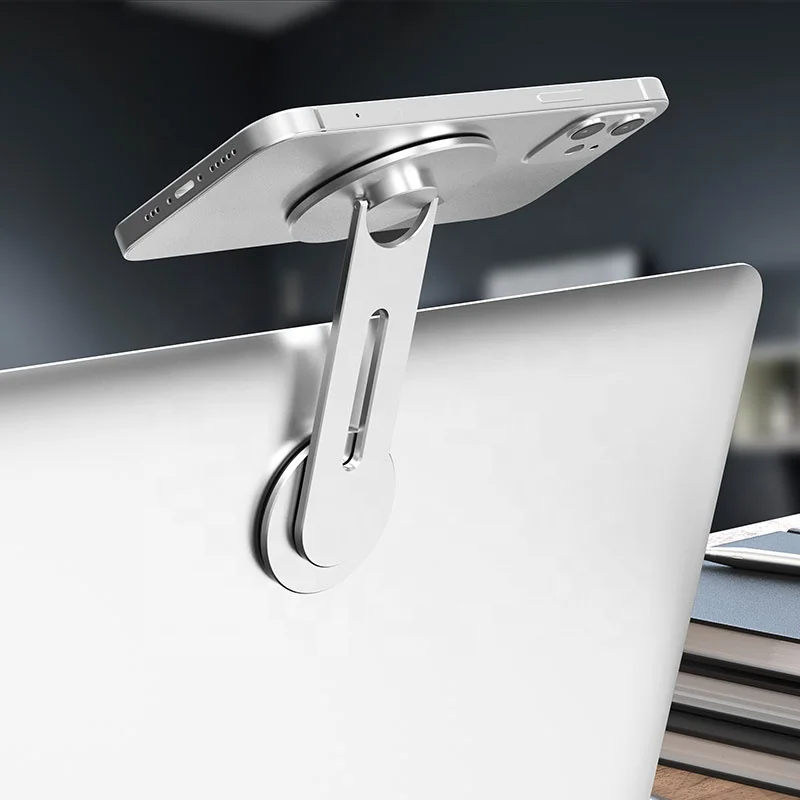 New Aluminum alloy mobile phone holder for Mac expansion Tesla suspension screen mobile phone holder magnetic suction holder