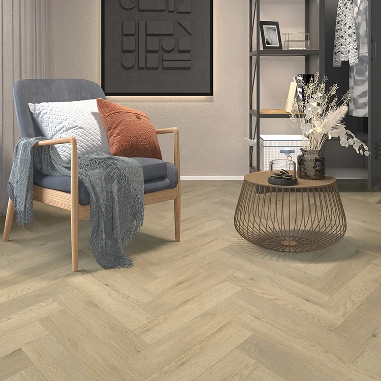 Hot sale commerical  herringbone vinyl sheet plank flooring click plastic floor board