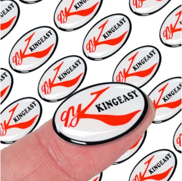 Self-Design Brand Name 3D Dome Stickers Epoxy Resin Company Logo PVC Clear Dome Epoxy Sticker