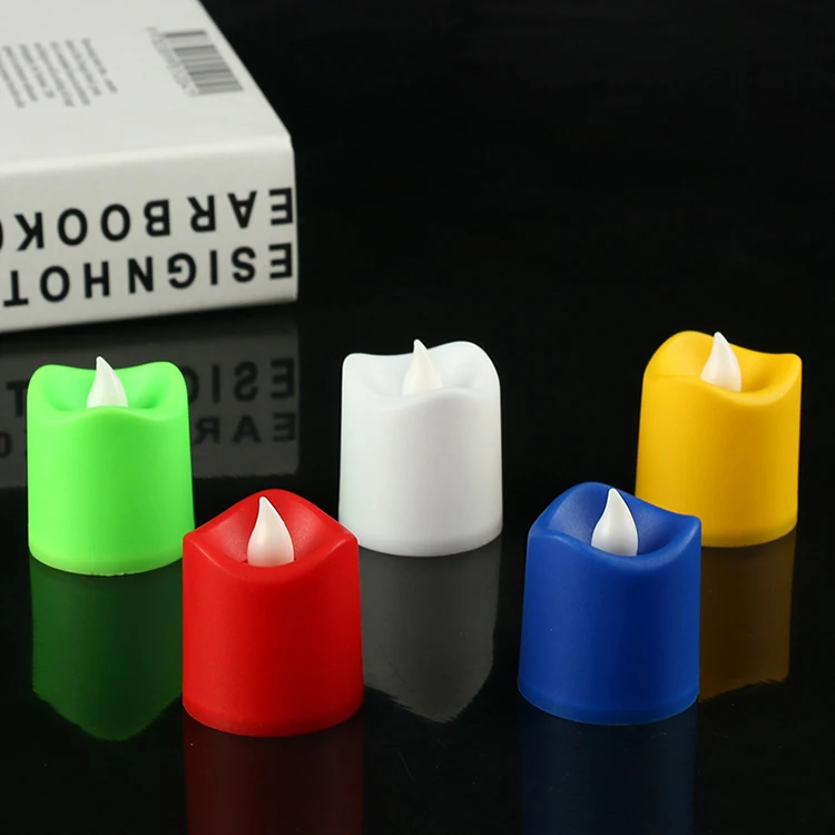 Top picks Smokeless Flameless MultiColor LED Plastic Candle Decorative Colour Changing Tea Light Candles  Home Decoration Candle