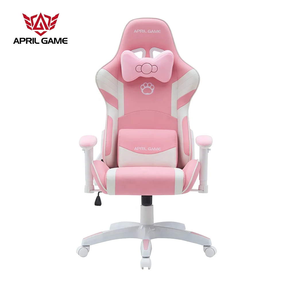 T-7120 Cute hello kitty pink white silla gamer computer gaming chairs for girls and ladies