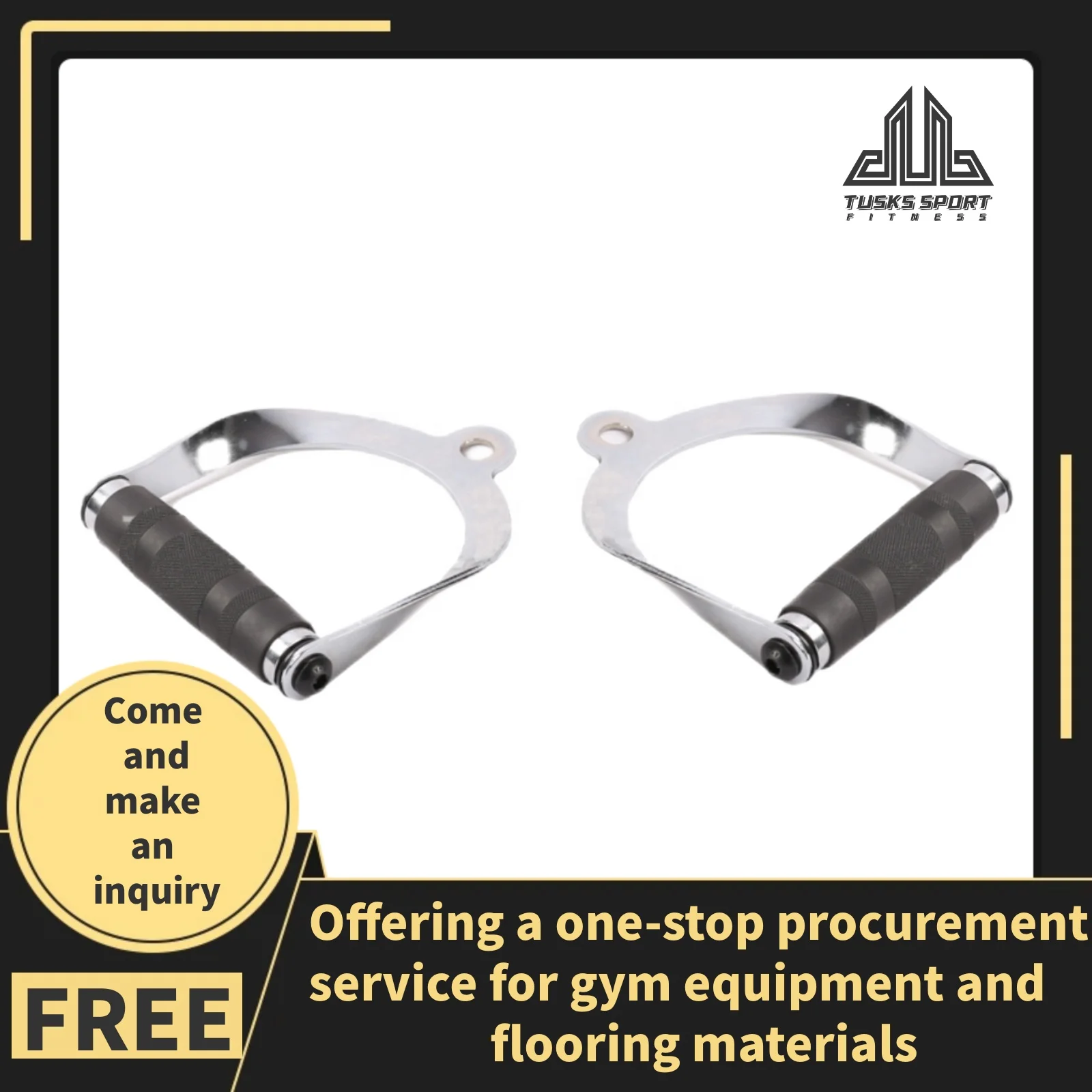 Lat Pull Down Bar With Flat Handle for Multi Gym Fitness Accessories tricep v shaped press down bar with rubber hand grips