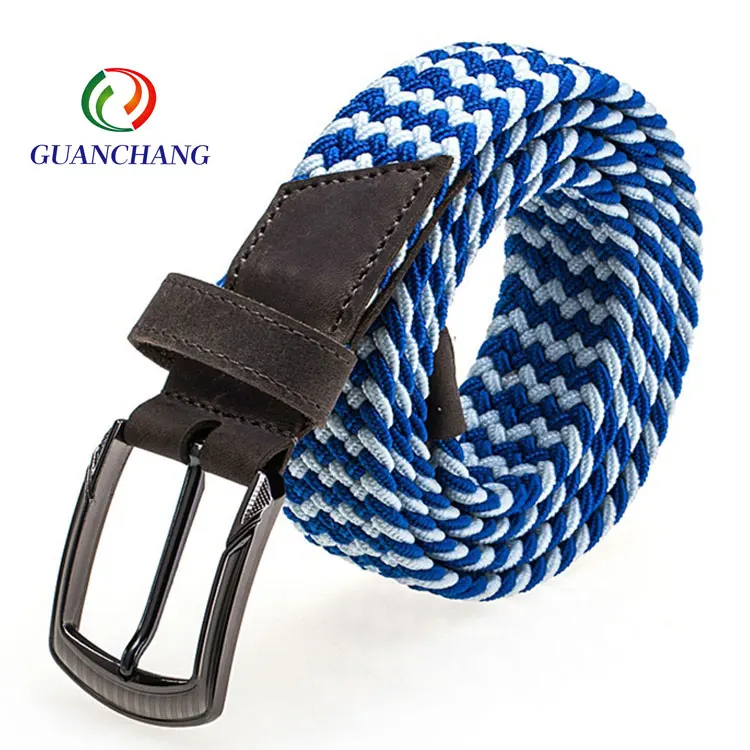 Customized New Trend Thin Men Fashion Braided strap Western Cowboy Belt  for jeans pants