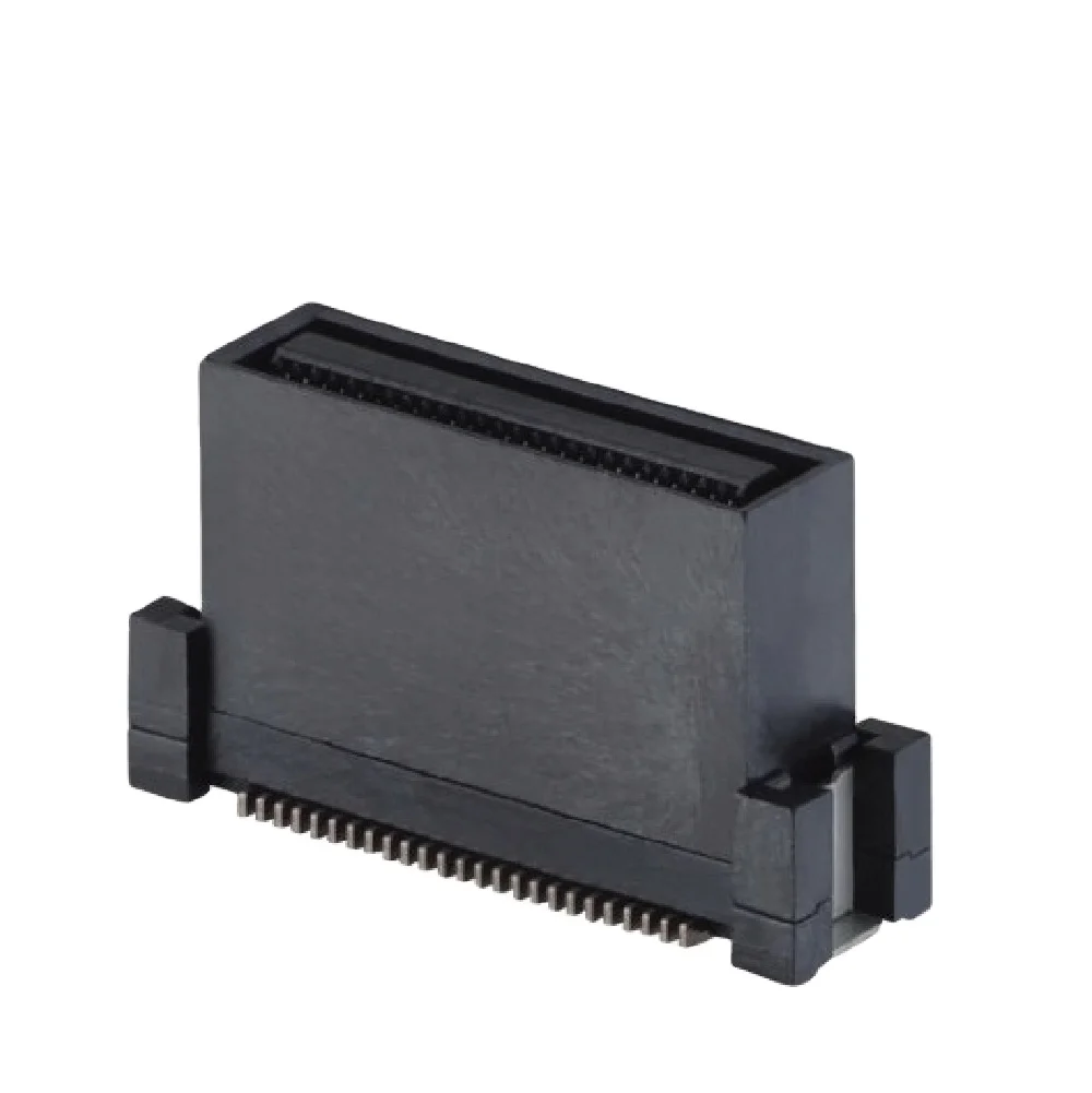 Jiln Custom 0.8mm Pitch H13.4mm Floating Board to Board Male Header SMT W6,2 High Temperature Resistant PCB Connector White PA66