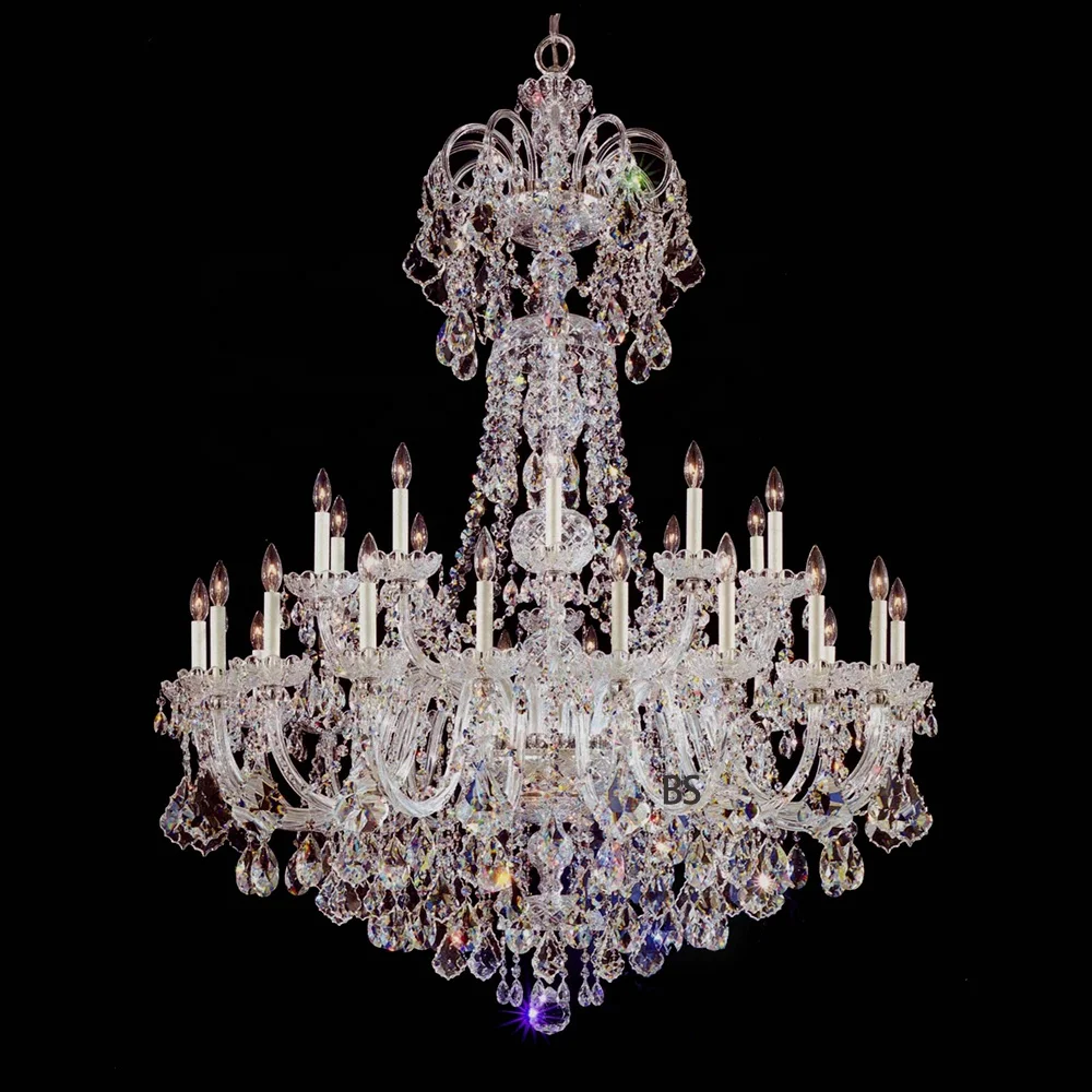 
30 lights arms traditional chandelier 120 by 155 cm hotel villa house bedroom living room kitchen staircase washroom restaurant 