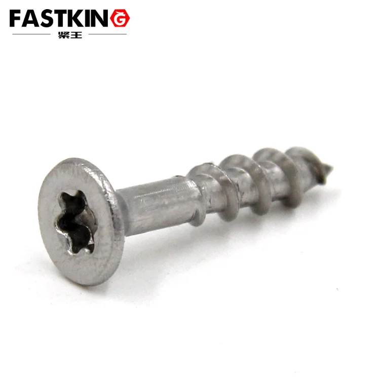 Stainless steel flat head chipboard furniture Half tooth torx self tapping wood screw ISO14586