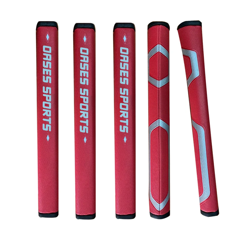 Premium Light Weight Custom Logo PU Leather Pistol Golf Grip Putter