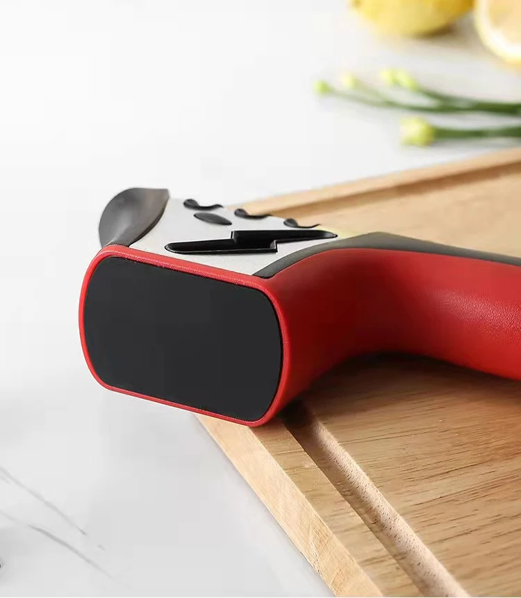 Professional Mini Manual Stainless Steel 4 Stage Kitchen Handheld Knife Sharpener