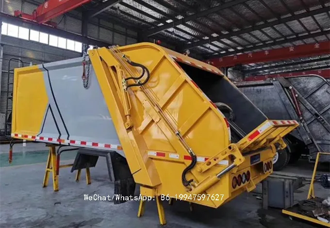 Superstructure compression garbage truck box sale