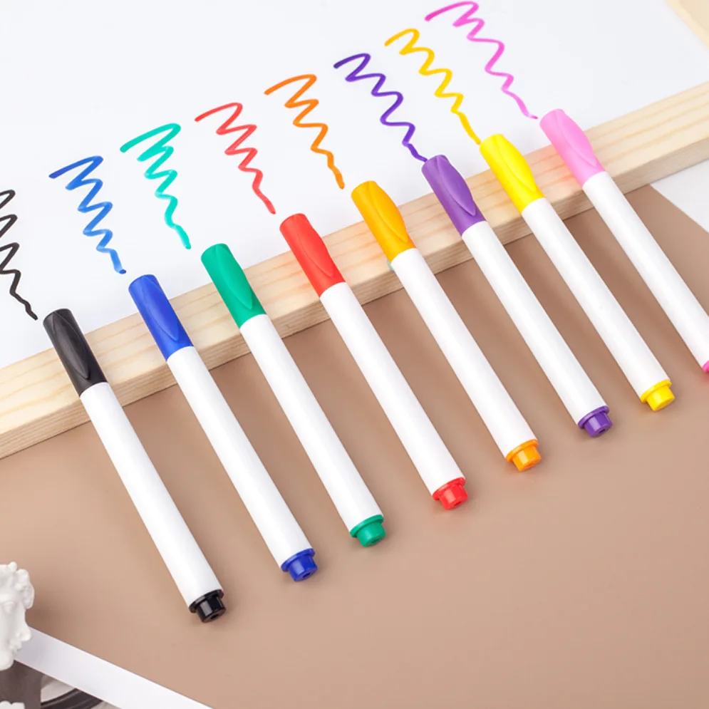 Assorted Bright Colors Mini 10*1cm Dry Erase Markers Whiteboard Marker Pen with Clip