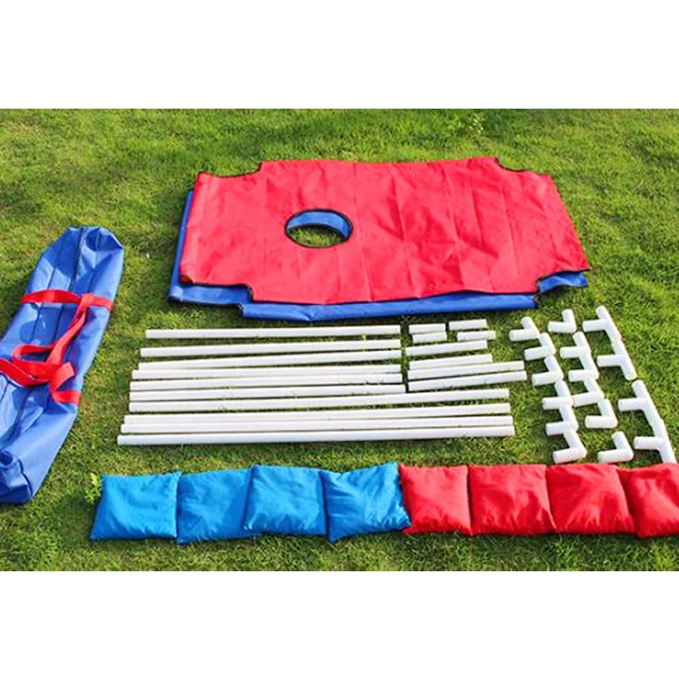 Outdoor Sport and Portable PVC Framed Corn Bean Bag Toss  Game Set With Carrying Case