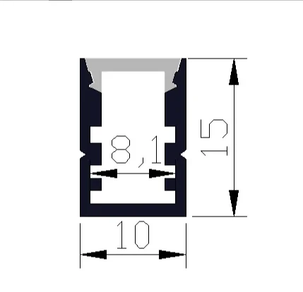 recessed aluminium channel led aluminium profile for led lighting strips
