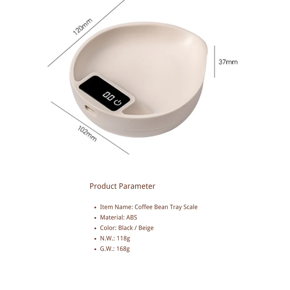 2 в 1 Функция ABS кофейный поднос мини эспрессо кухонные весы для взвешивания