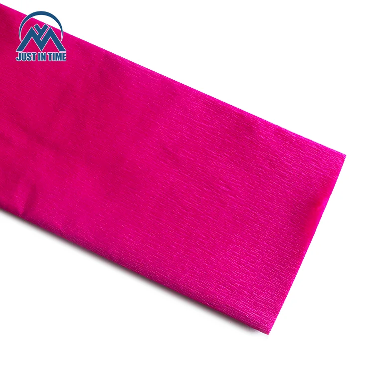 Crepe Wrapping Paper Rolls Anti-curl Colorful Hot Sale Florist Crepe Craft Paper Disposable Virgin Craft Work & Decoration Cp090