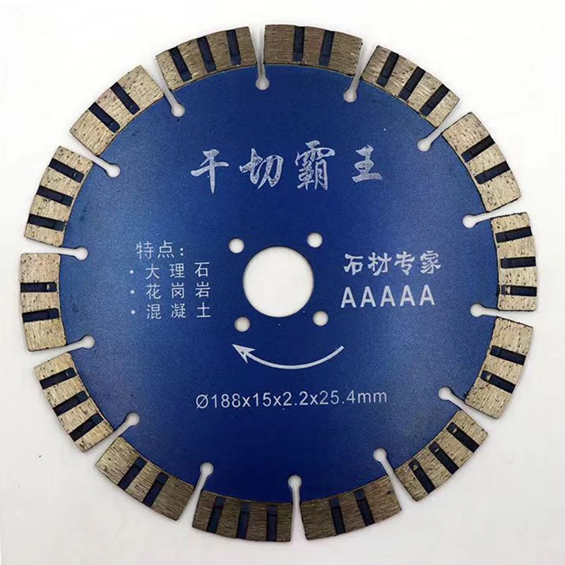 115 mm stone cutting Hot pressed V type diamond turbo saw blades cutting for granite