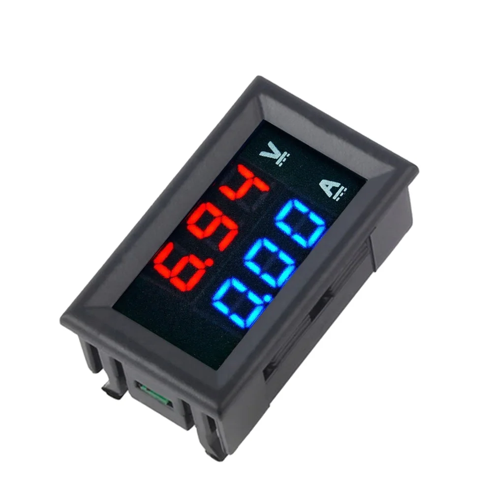 spdak Red Blue 4bit Dual LED Display DC100V 100A Digital Voltmeter Ammeter High Precision Voltage Meter Current Meter