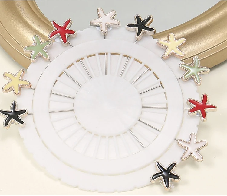 New Wholesale Luxury Brooch Utility Muslim Women Pins Accessories Rhinestone Brooch Flower Star Shape Safety Rhinestone Brooch
