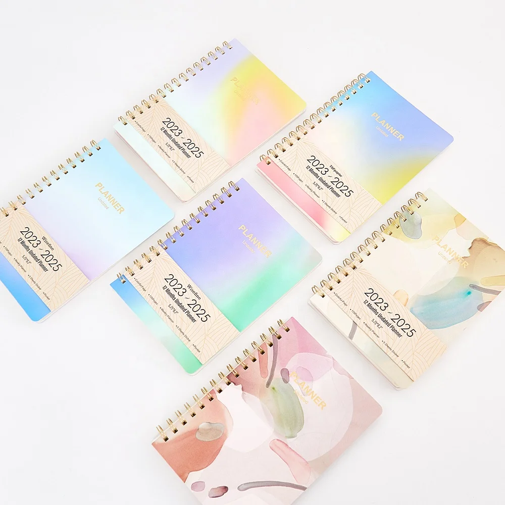 New Design Free Sample 2023 2024 Stock Available Printing Supplies Spiral Daily Journal  Weekly Planner