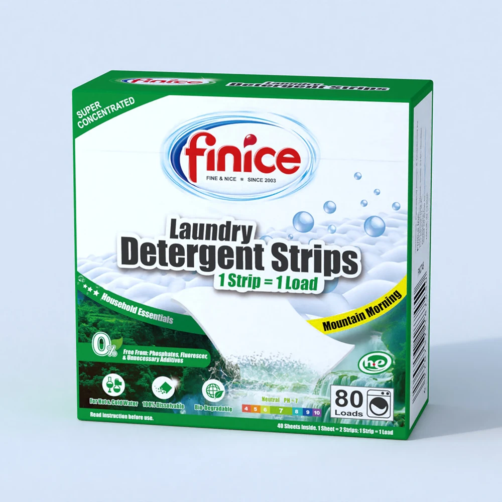 China Best Wholesale Super Condensed Laundry Detergent Sheets detergent strips