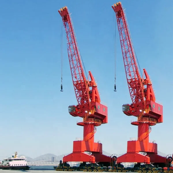 10t 35t mobile harbour crane container hydraulic pedestal portal cranes